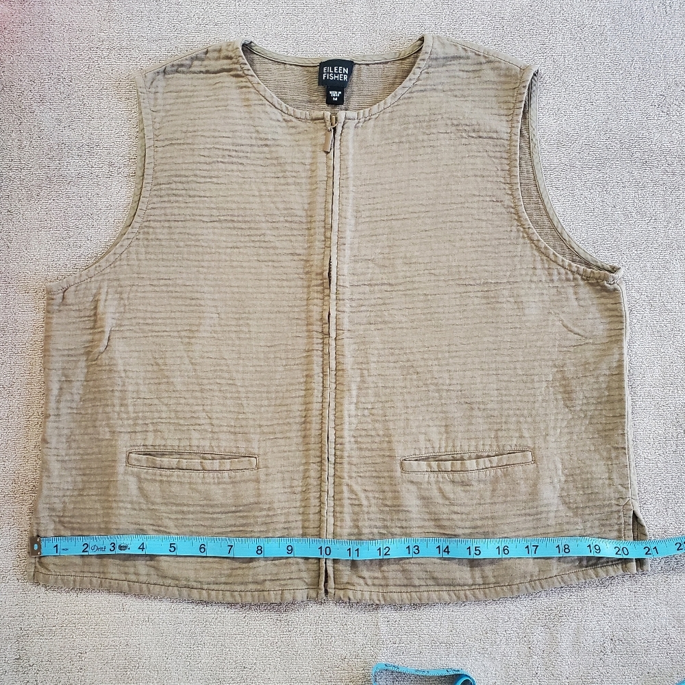 Eileen Fisher Zip Front Vest/Top - Picture 10 of 14
